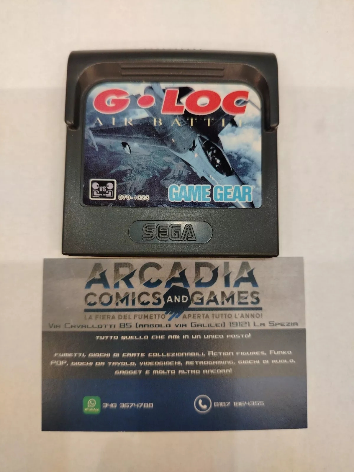 G-Loc Air Battle Game Gear Sega PAL Loose Solo Cartuccia